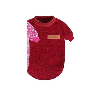 Cat Dog Sweater Classic Warm Pet Sweater Knitwear Warm Pajamas XL Red